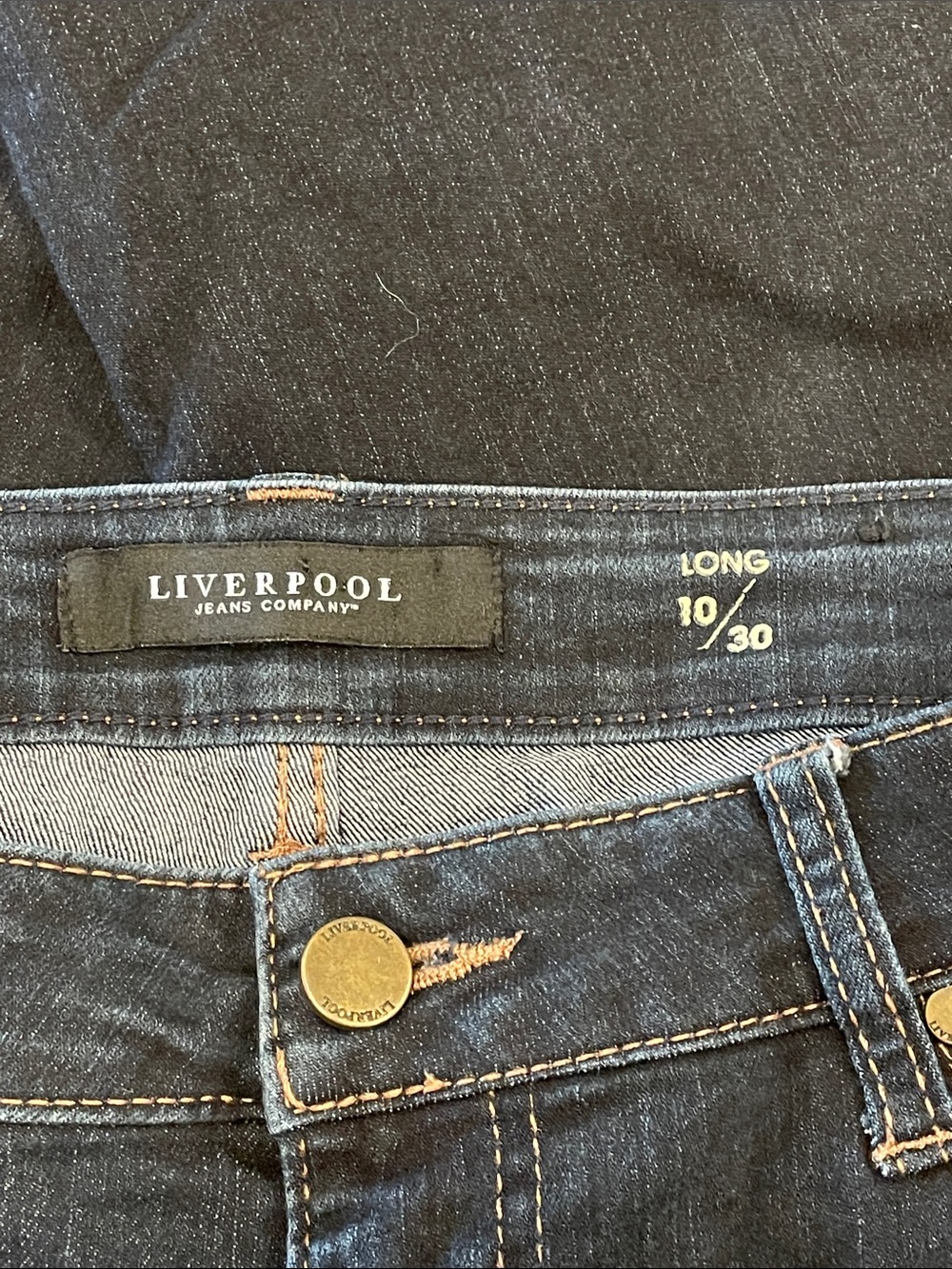 Boutique Liverpool Jeans Company Women’s Dark Blue Slim Straight Stretchy Jeans